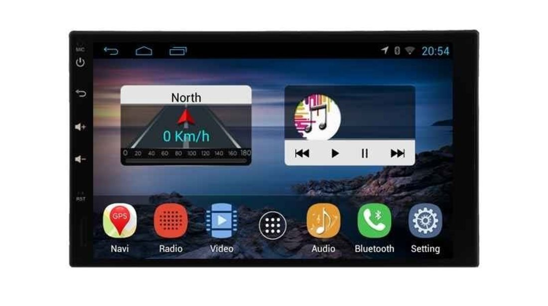 Navigatie 2 din, sistem de operare Android 4.4.4, bluetooth, usb, ecran de 7 inch
