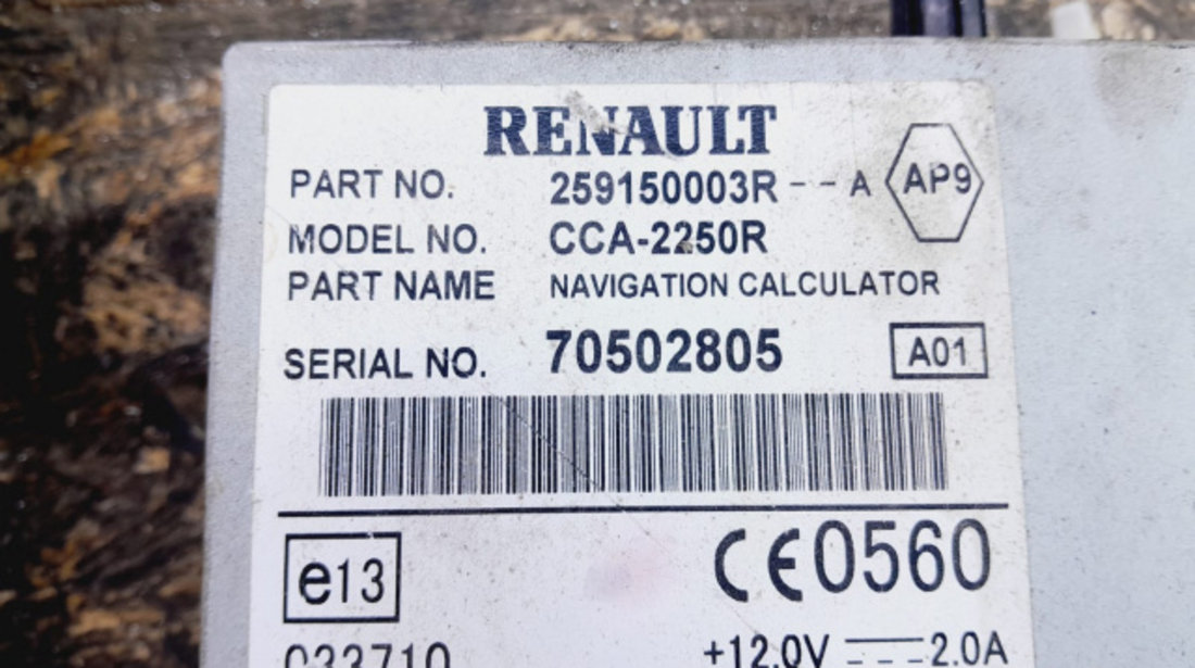 Navigatie 259150003r Renault Laguna 3 [2007 - 2011]