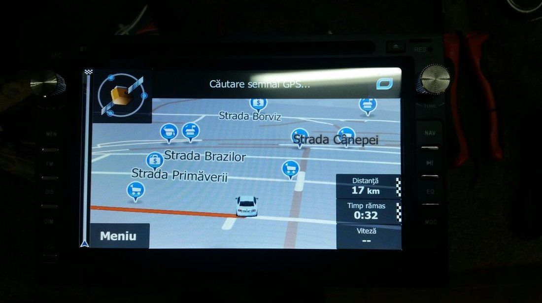 NAVIGATIE 2DIN DEDICATA PEUGEOT 307 DVD PLAYER AUTO GPS CARKIT USB SD