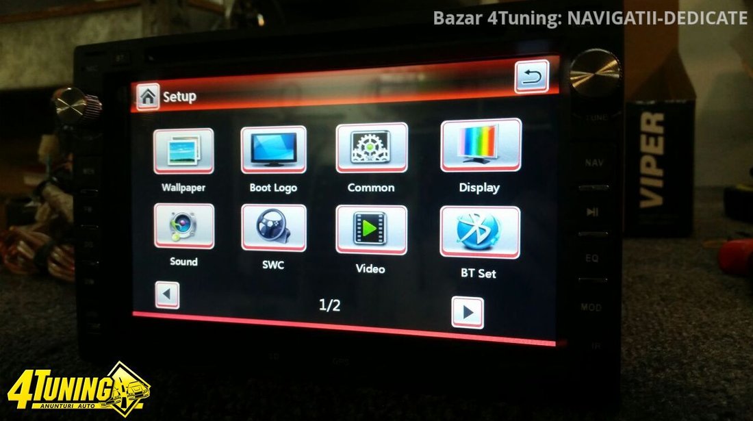 NAVIGATIE 2DIN DEDICATA SEAT ALHAMBRA DVD PLAYER AUTO GPS CARKIT USB SD