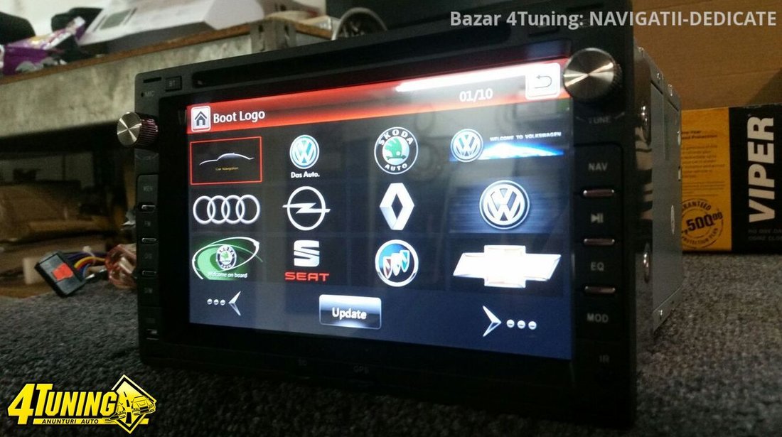 NAVIGATIE 2DIN DEDICATA SKODA FABIA I >2008 DVD PLAYER AUTO GPS CARKIT USB SD