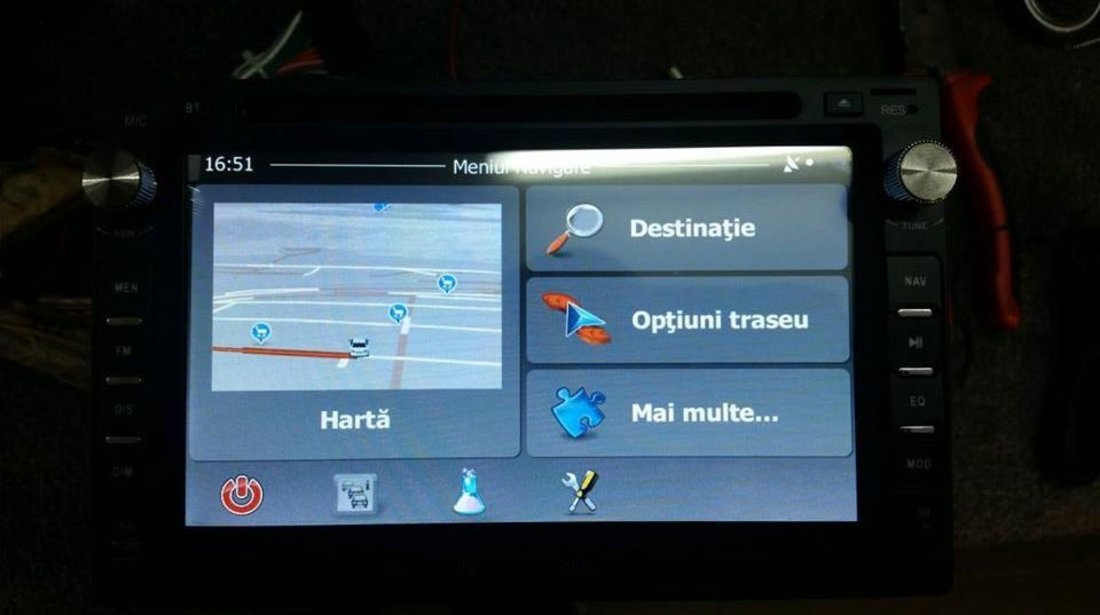 NAVIGATIE 2DIN DEDICATA VW GOLF 4 MK4 1997-2004 DVD PLAYER AUTO GPS CARKIT USB SD