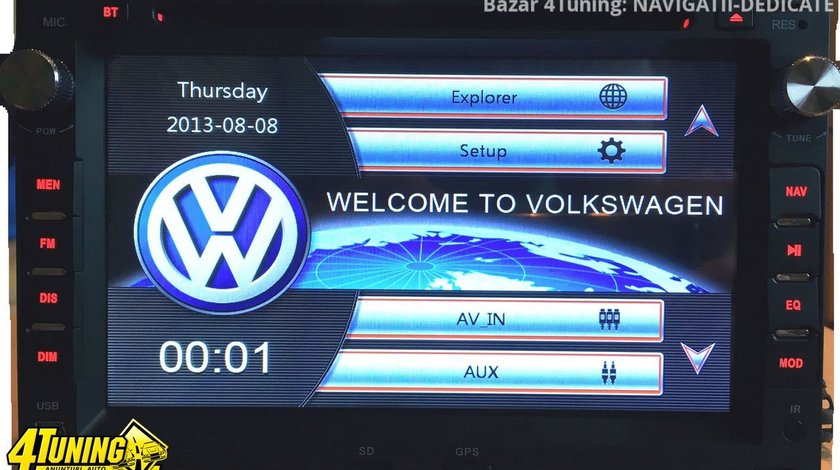 NAVIGATIE 2DIN DEDICATA VW GOLF 4 MK4 1997-2004 DVD PLAYER AUTO GPS CARKIT USB SD