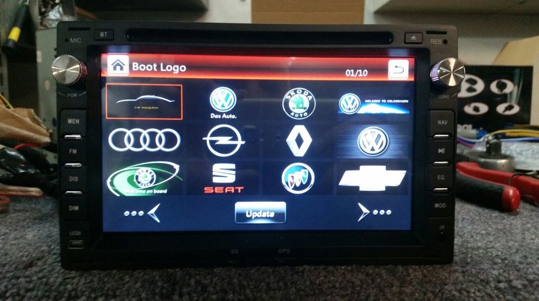 NAVIGATIE 2DIN DEDICATA VW VW POLO MK3 / 4 (9N) 2000-2009 DVD PLAYER AUTO GPS CARKIT USB SD