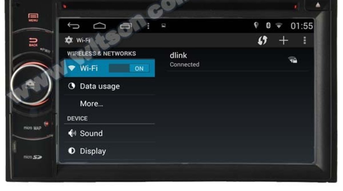 NAVIGATIE 2DIN UNIVERSALA WITSON W2-M802 PLATFORMA S160 PROCESOR QUADCORE 16GB REZOLUTIE HD DVD GPS