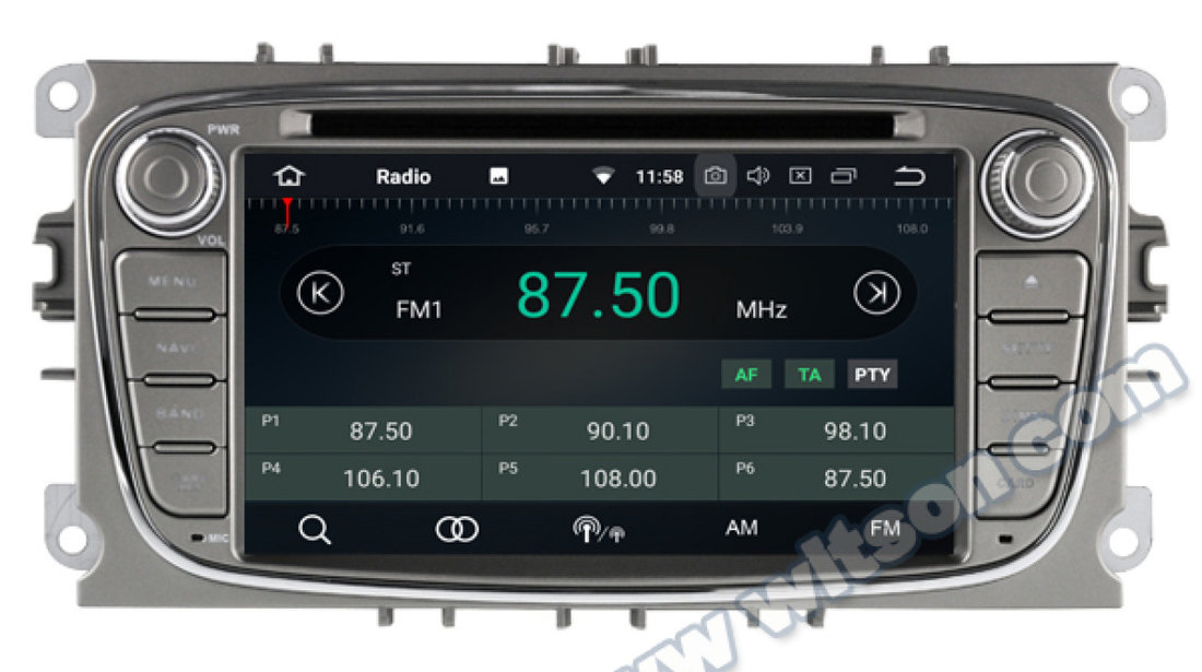 NAVIGATIE 8.0 ANDROID DEDICATA FORD MONDEO FOCUS 2 S-MAX GALAXY TOURNEO WITSON W2-V5762S OCTACORE 4G