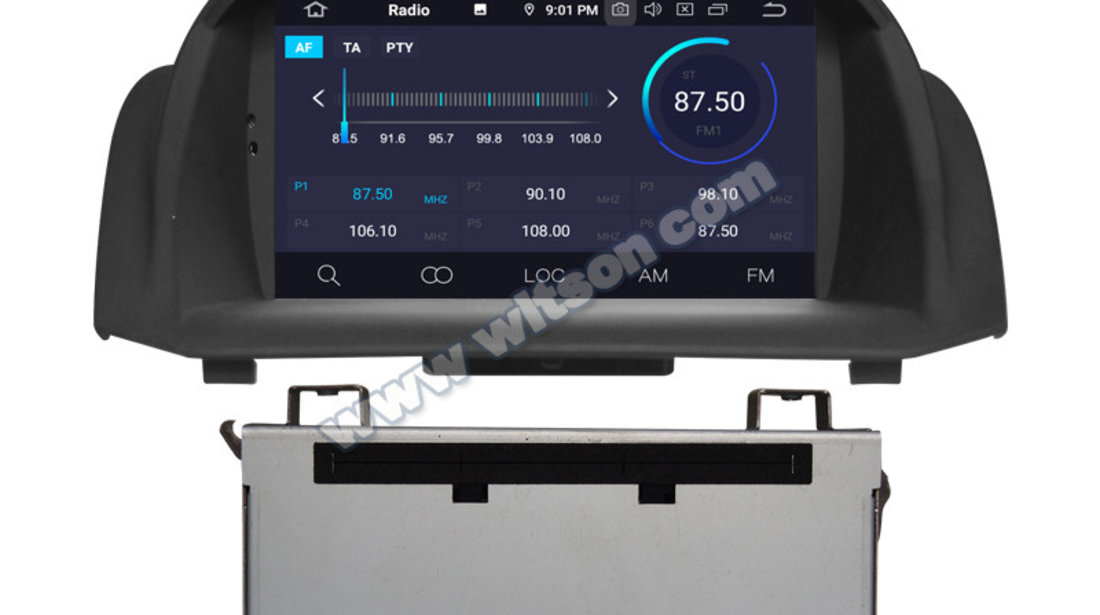 NAVIGATIE 9.0 ANDROID DEDICATA FORD FIESTA MK6 2009-2019 WITSON W2-RVF5757 OCTACORE 4G RAM 64 GB IPS