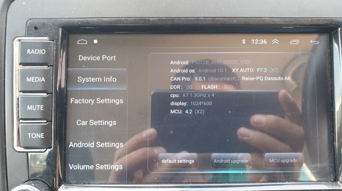 Navigatie After Market Android 10 Dedicata cu Ecran Tactil Touchscreen A7 4 Core 1.3 Ghzx4 DDR 2GB Volkswagen Golf PLUS 2004 - 2014 sdgnbvpb62