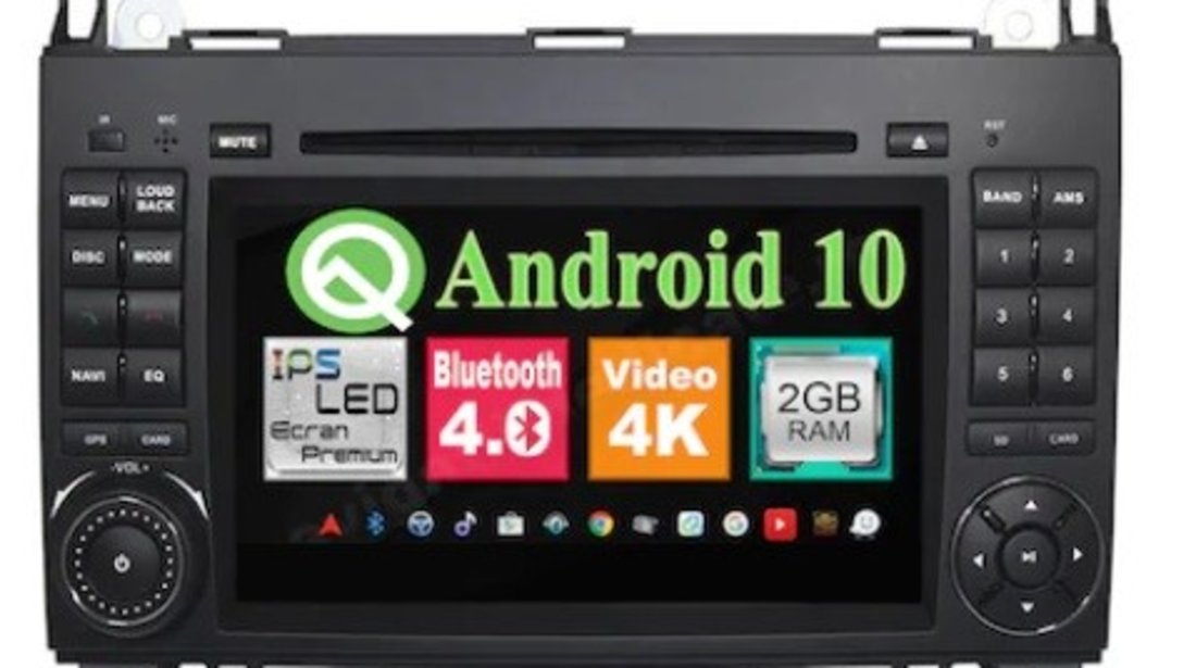 NAVIGATIE ANDROID 10 DEDICATA MERCEDES BENZ A B CLASS VITO VIANO SPRINTER VW CRAFTER NAVD-MT068