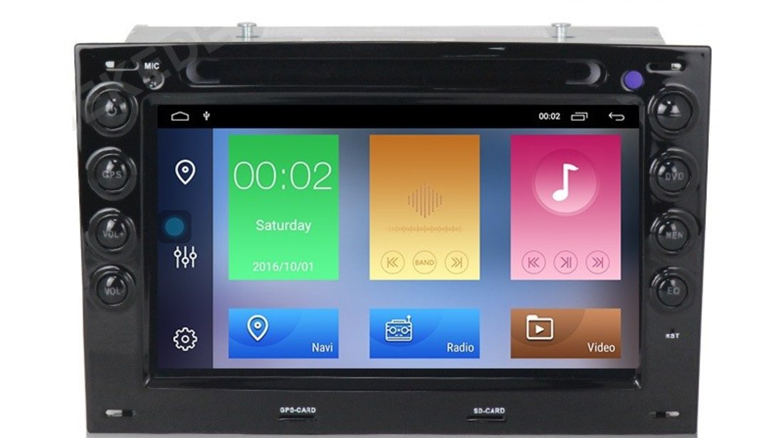 NAVIGATIE ANDROID 10 DEDICATA RENAULT MEGANE 2 2003-2009 2 + 32 GB ECRAN IPS 7INCH DSP WIFI GPS WAZE