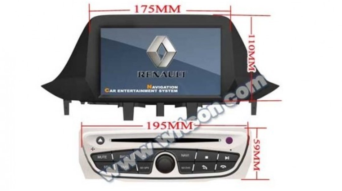 NAVIGATIE ANDROID 10 DEDICATA RENAULT MEGANE 3 FLUENCE WITSON W2-RVT5515S PX5 OCTACORE 64GB 4G RAM