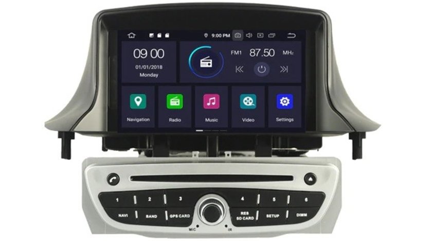 NAVIGATIE ANDROID 10 DEDICATA RENAULT MEGANE 3 FLUENCE WITSON W2-RVT5515S PX5 OCTACORE 64GB 4G RAM