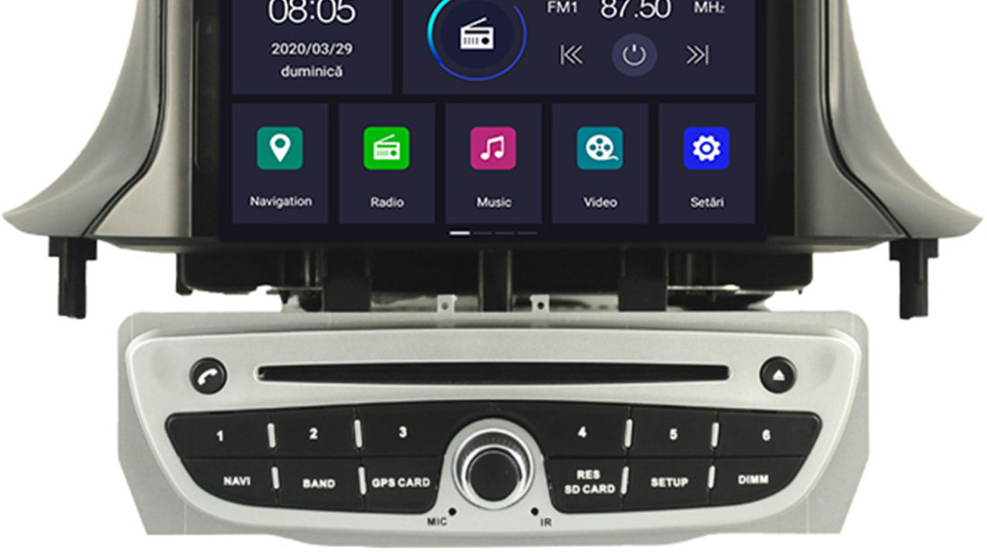 NAVIGATIE ANDROID 10 DEDICATA RENAULT MEGANE 3 FLUENCE EDT-G145-8CORE PX5 OCTACORE 64GB 4G RAM WAZE