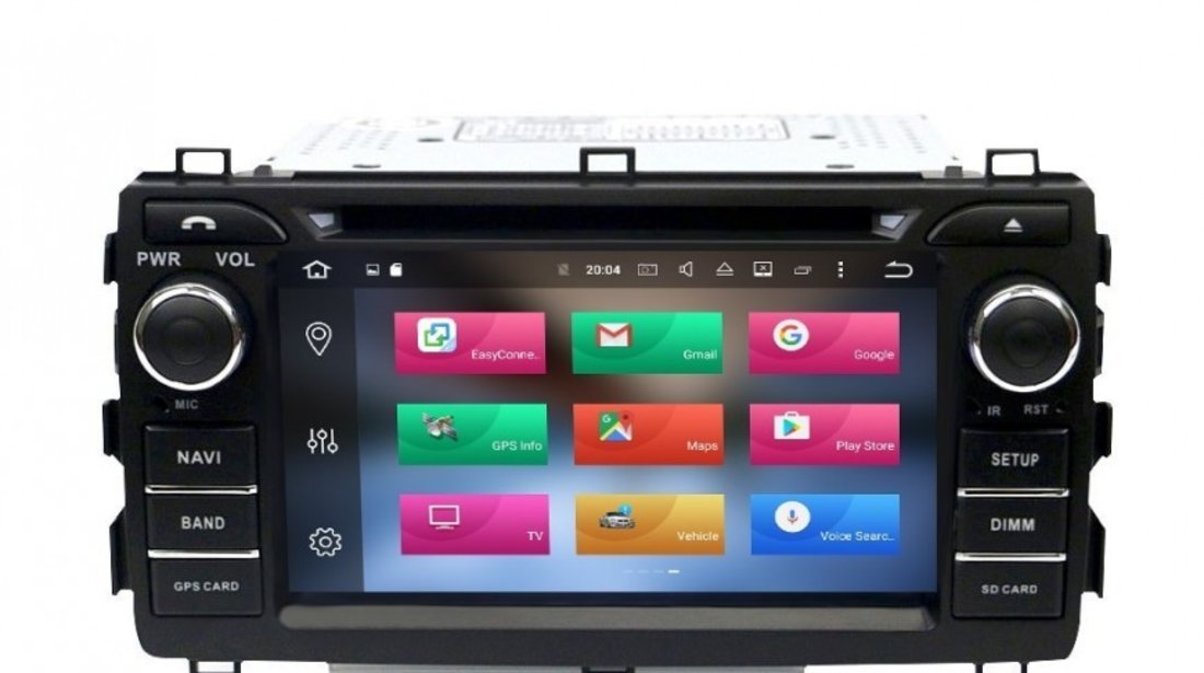 NAVIGATIE ANDROID 10 DEDICATA TOYOTA AURIS E180 2013-2015 PX5 OCTACORE 64GB 4G RAM DVD RADIO GPS