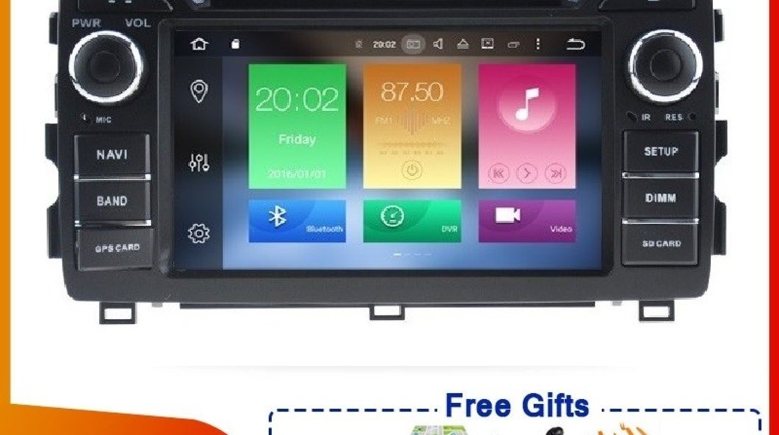 NAVIGATIE ANDROID 10 DEDICATA TOYOTA AURIS E180 2013-2015 PX5 OCTACORE 64GB 4G RAM DVD RADIO GPS