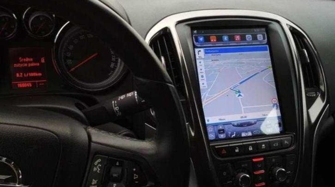 Navigatie Android 10 Tesla Style Dedicata OPEL ASTRA J GPS Waze Youtube Edotec EDT-T072 Camera Bonus