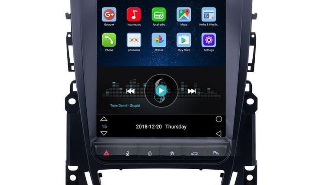 Navigatie Android 10 Tesla Style Dedicata OPEL ASTRA J GPS Waze Youtube Edotec EDT-T072 Camera Bonus
