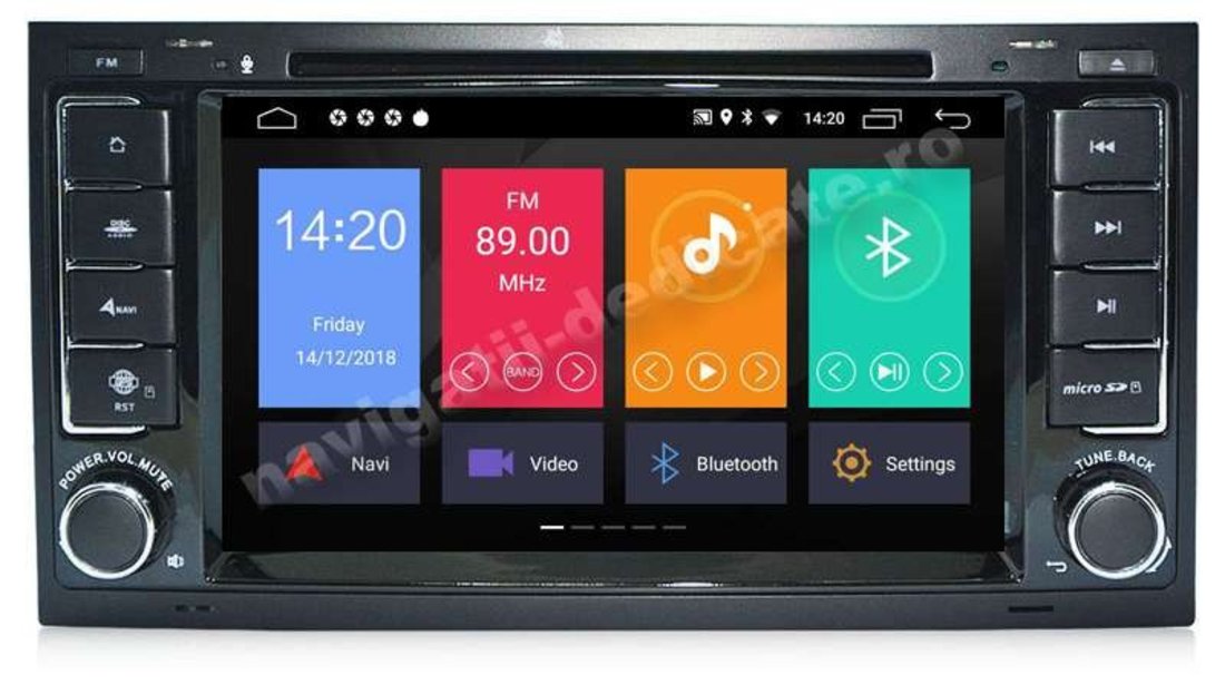 NAVIGATIE Android 10 VW TOUAREG MULTIVAN Waze NAVD-MT9200