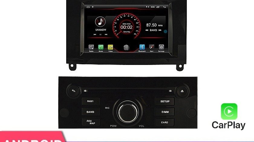 NAVIGATIE ANDROID 11 DEDICATA PEUGEOT 407 2004 2010 ECRAN IPS 7" 2+16GB WITSON W2-KS5588B