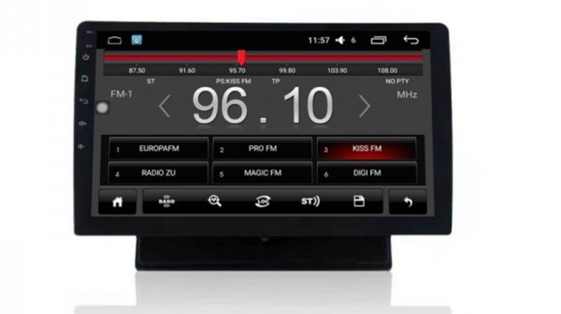 Navigatie Android 1DIN Dacia Logan Ecran 10.1 Inch Ecran Reglabil Detasabil INTERNET NAVD-i1010