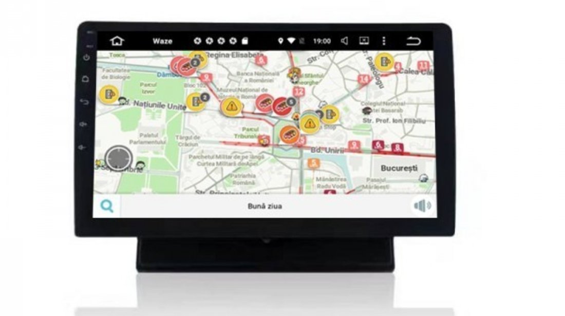 Navigatie Android 1DIN Dacia Logan Ecran 10.1 Inch Ecran Reglabil Detasabil INTERNET NAVD-i1010