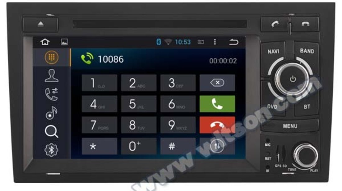 NAVIGATIE ANDROID 4.4.4 DEDICATA AUDI A4 S4 RS4 SEAT EXEO RNS-E WITSON W2-A9764A INTERNET WIFI