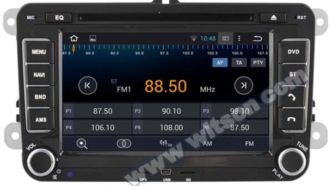 NAVIGATIE ANDROID 4.4.4 DEDICATA VW SKODA SEAT WITSON W2-F9241V INTERNET PROCESOR A9 QUAD CORE 16GB
