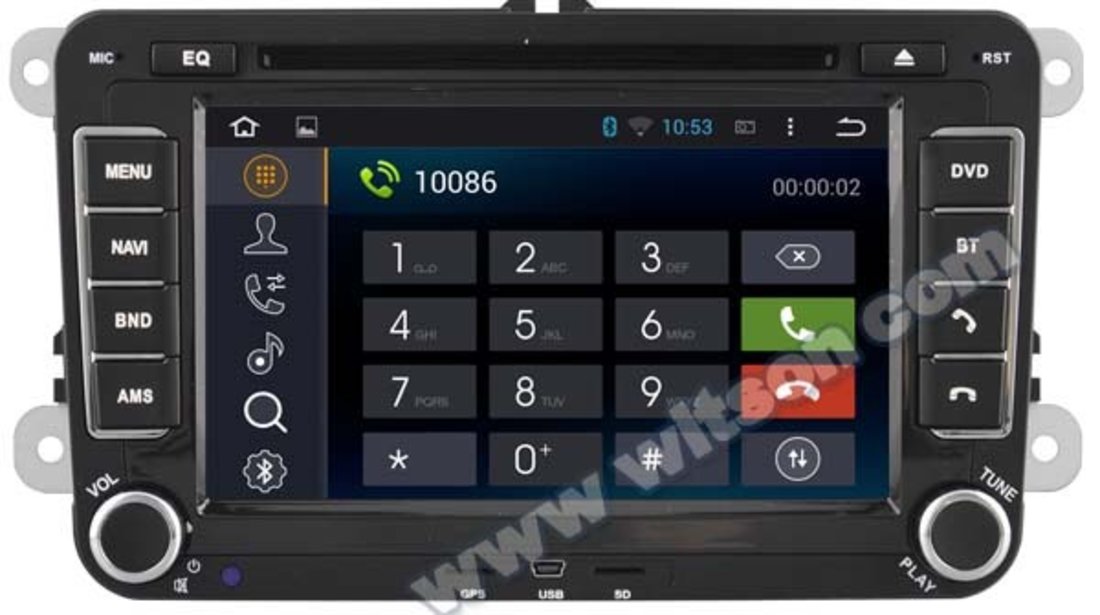 NAVIGATIE ANDROID 4.4.4 DEDICATA VW SKODA SEAT WITSON W2-F9241V INTERNET PROCESOR A9 QUAD CORE 16GB