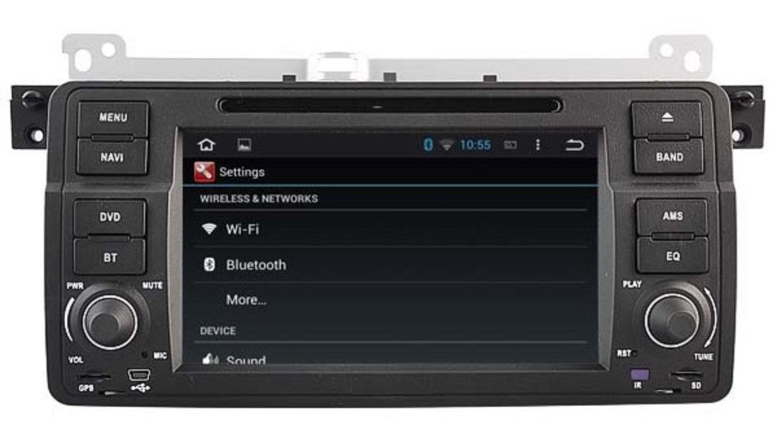 NAVIGATIE ANDROID 5.1.1 DEDICATA BMW SERIA 3 E46 NAVD-A9756B INTERNET WIFI PROCESOR QUAD-CORE