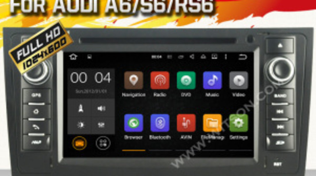 NAVIGATIE ANDROID 5.1 DEDICATA AUDI A6 1997 - 2004 WITSON W2-A5577 ECRAN CAPACITIV INTERNET 3G WIFI