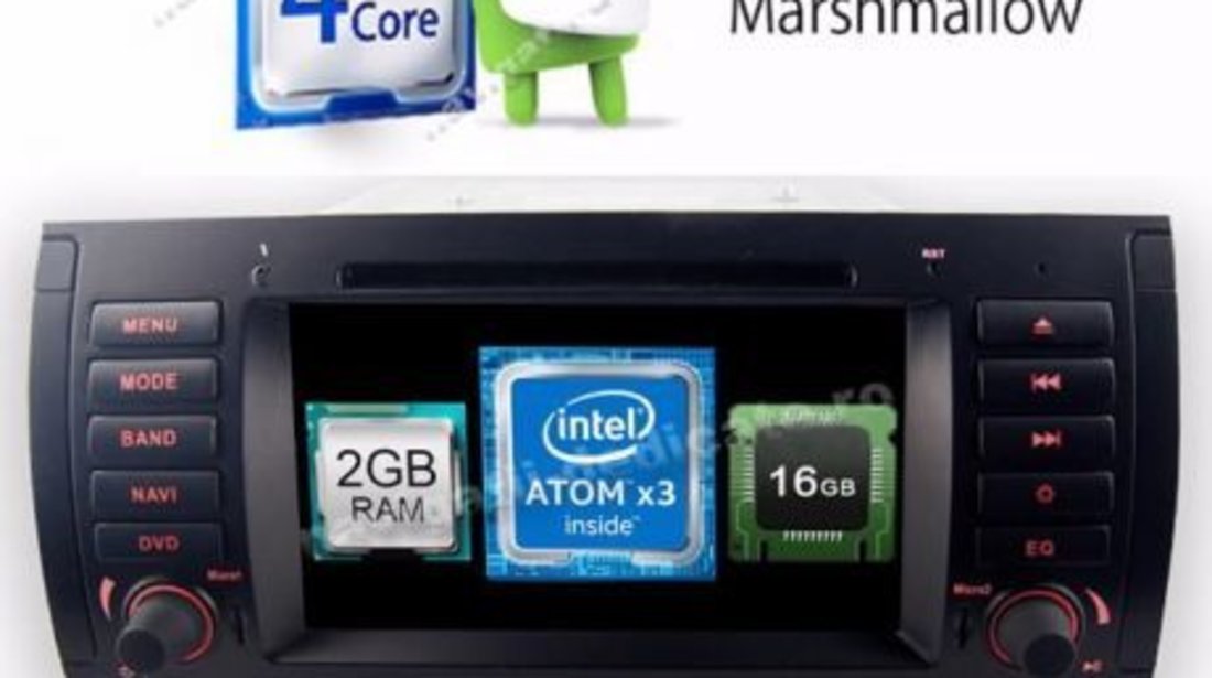 Navigatie Android 6.0.1 Dedicata BMW Seria 5 E39 Intel 2GB Ram NAVD-i082