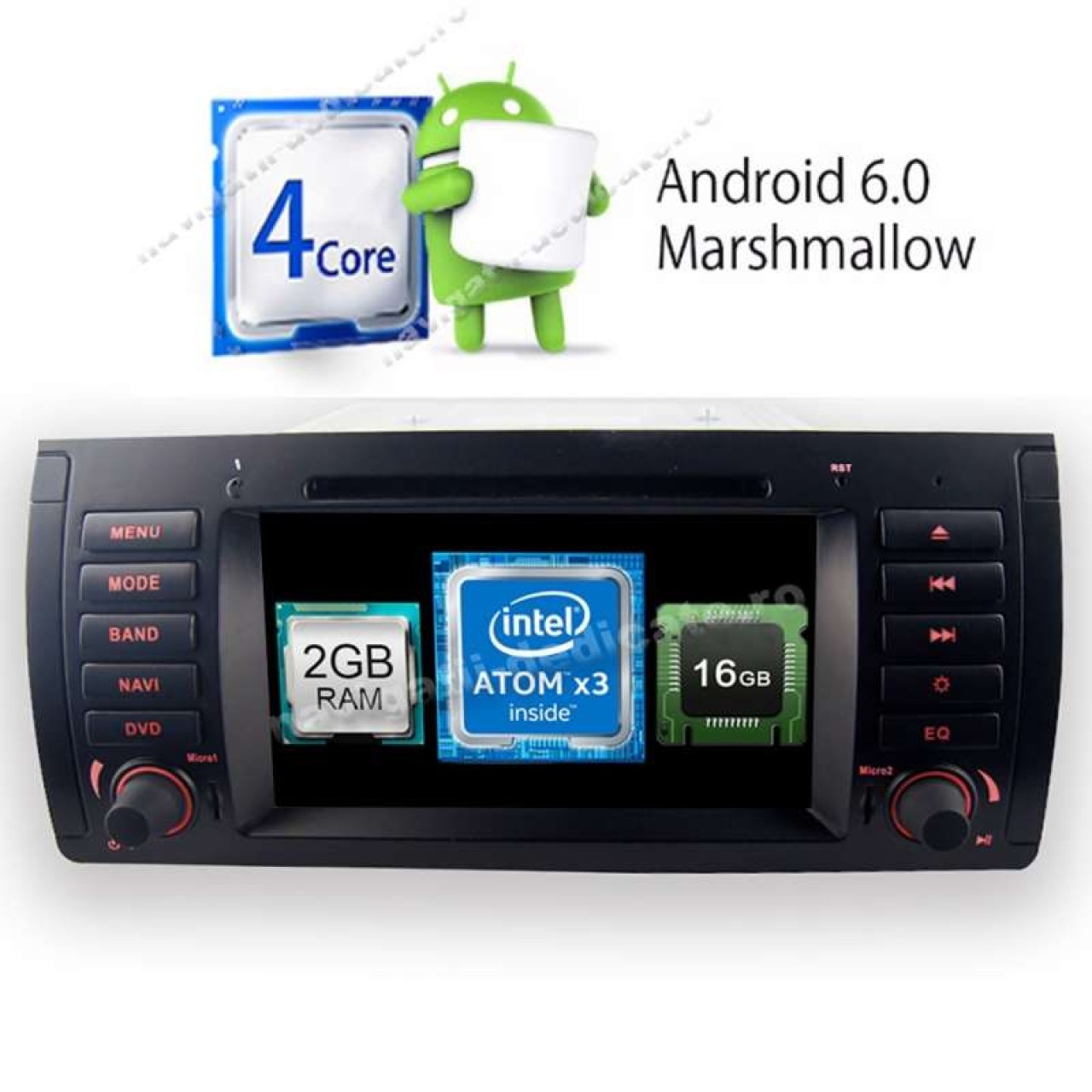 NAVIGATIE ANDROID 6.0.1 DEDICATA BMW SER