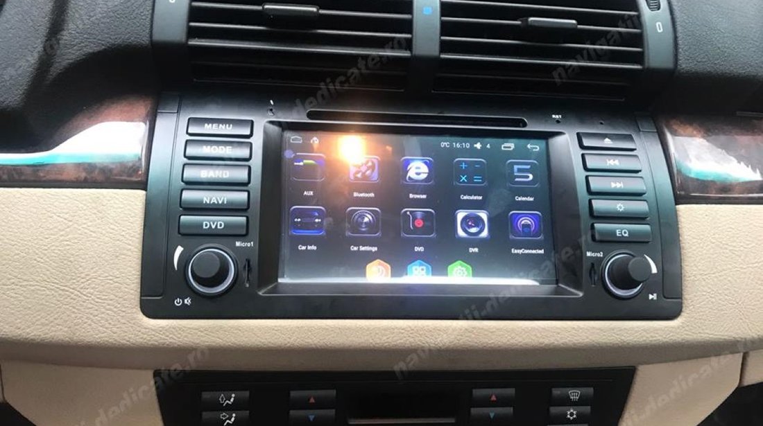 NAVIGATIE ANDROID 6.0.1 DEDICATA BMW X5 E53 SERIA 5 E39 SERIA 7 E38 QUAD-CORE 2GB RAM 16GB NAVD-i082