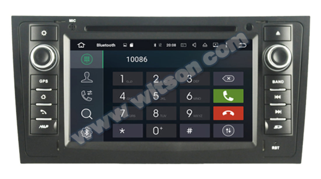 Navigatie Android 6.0 Dedicata AUDI A6 C5 1997-2004 DVD GPS CARKIT WITSON W2-B5577 OCTACORE 32 GB