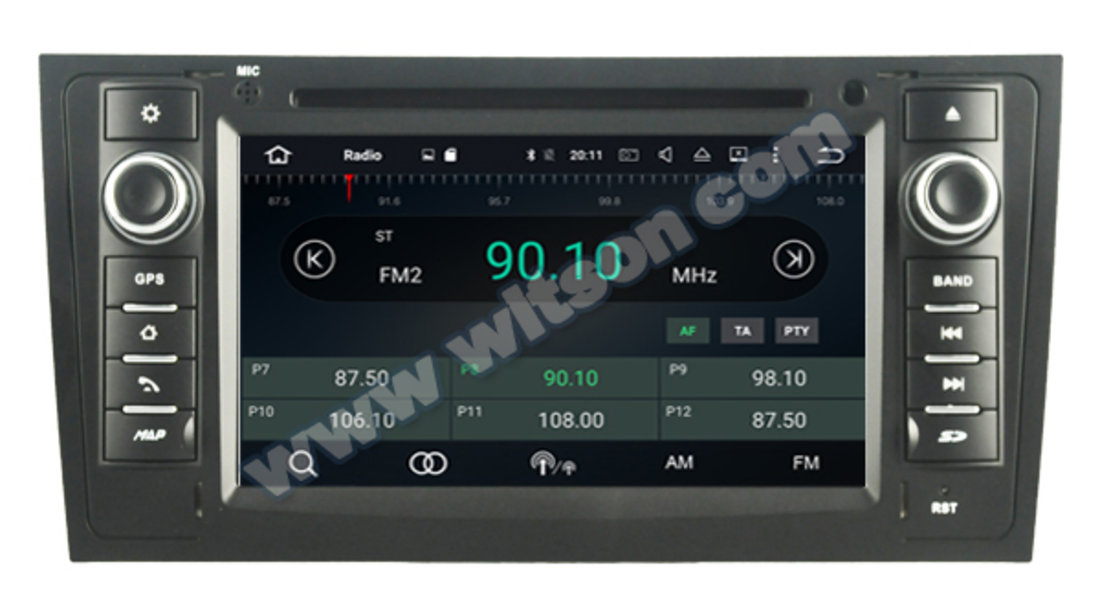 Navigatie Android 6.0 Dedicata AUDI A6 C5 1997-2004 DVD GPS CARKIT WITSON W2-B5577 OCTACORE 32 GB