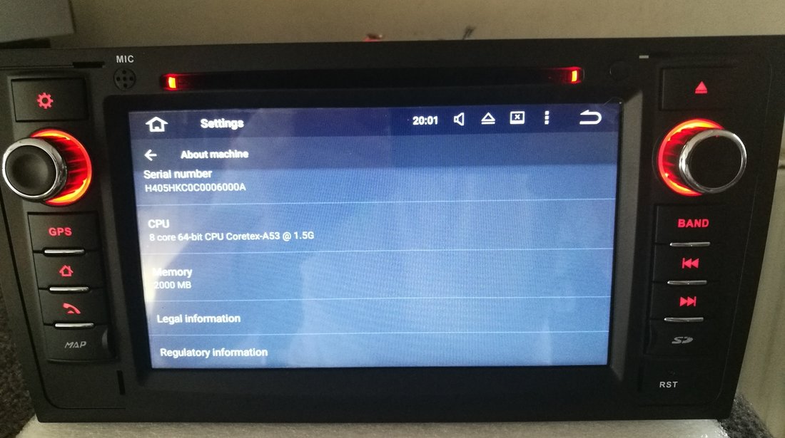 Navigatie Android 6.0 Dedicata AUDI A6 C5 1997-2004 DVD GPS CARKIT WITSON W2-B5577 OCTACORE 32 GB