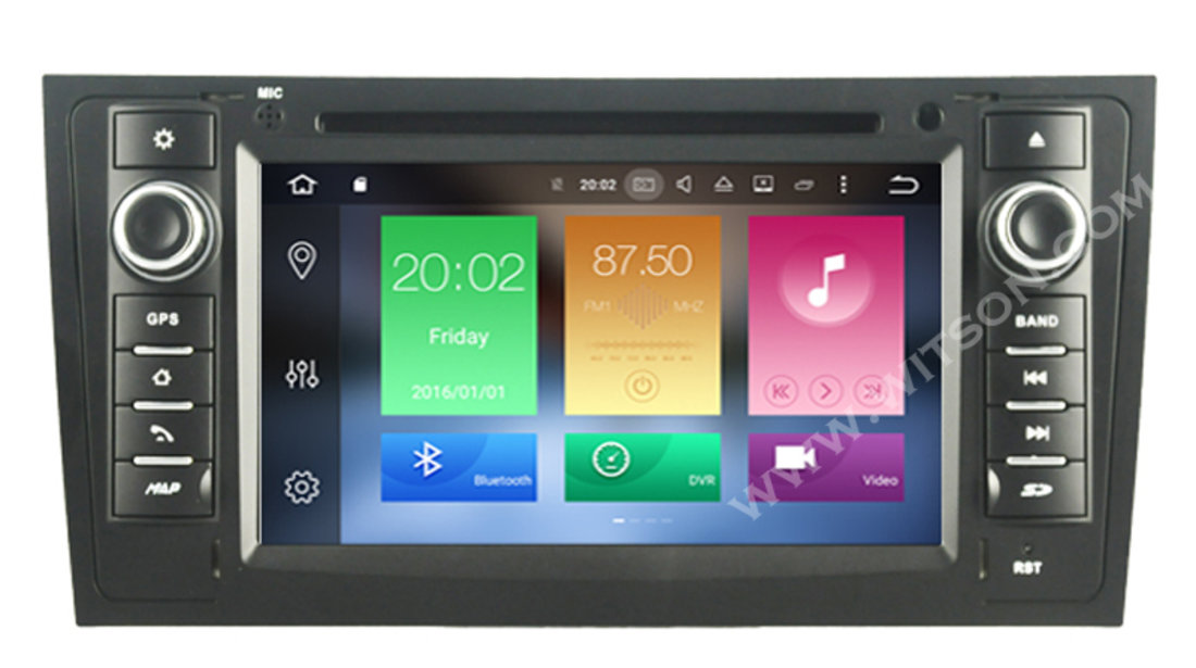 Navigatie Android 6.0 Dedicata AUDI A6 C5 1997-2004 DVD GPS CARKIT WITSON W2-B5577 OCTACORE 32 GB