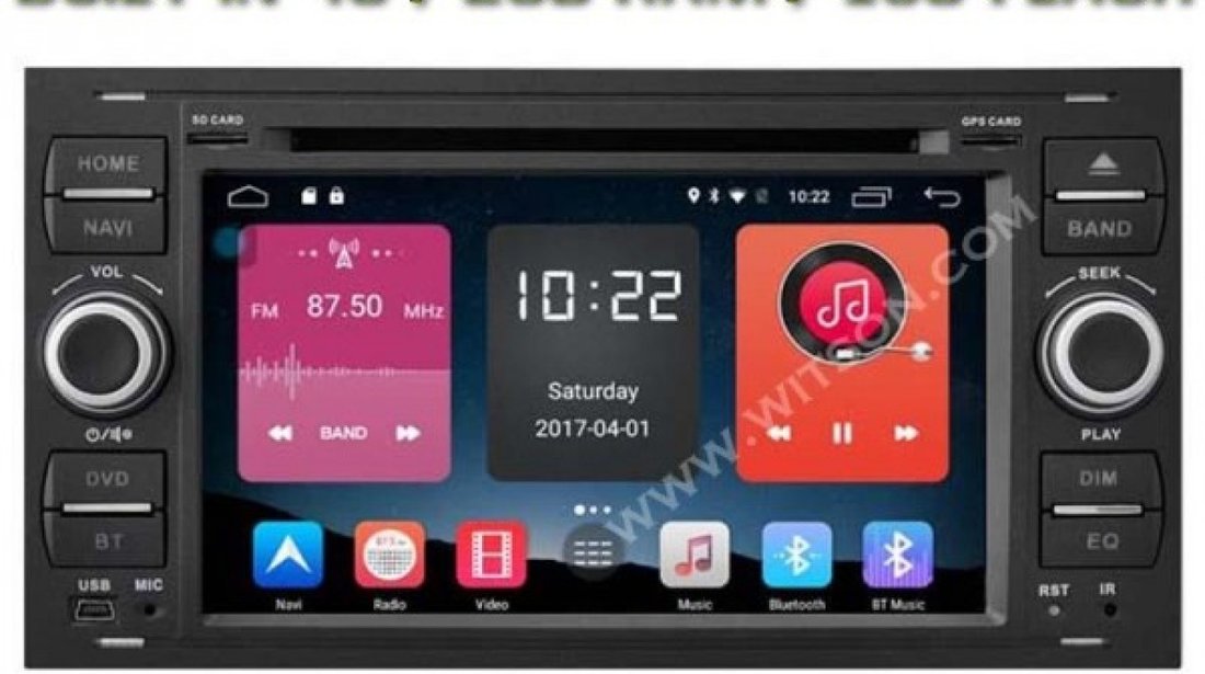 NAVIGATIE ANDROID 6.0 DEDICATA Ford Fiesta WITSON W2-K7488B INTERNET 4G WIFI QUADCORE 1,6GHZ DDR 3 2