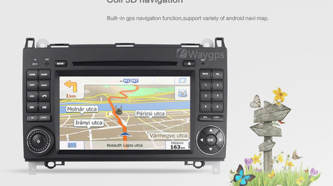 NAVIGATIE ANDROID 6.0 DEDICATA MERCEDES-BENZ A CLASS W169 EDOTEC EDT-G068 WAZE