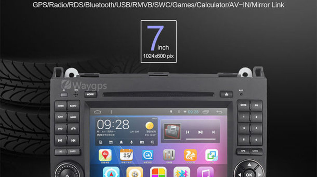 NAVIGATIE ANDROID 6.0 DEDICATA MERCEDES-BENZ VIANO W639 EDOTEC EDT-G068 WAZE