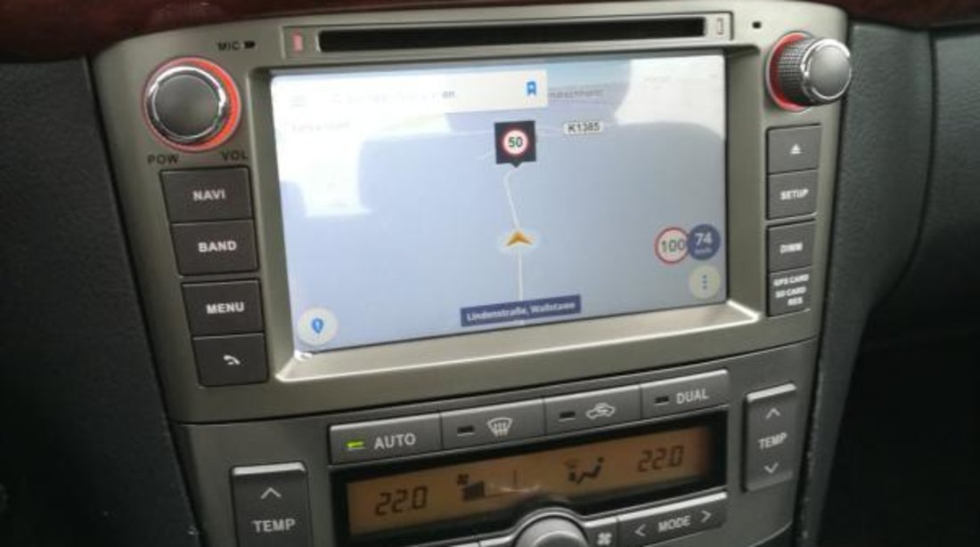 NAVIGATIE ANDROID 6.0 DEDICATA TOYOTA AVENSIS WITSON W2-B5587 INTERNET 4G WIFI OCTACORE 32GB WAZE