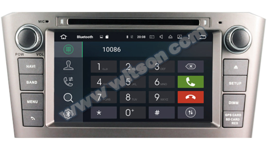 NAVIGATIE ANDROID 6.0 DEDICATA TOYOTA AVENSIS WITSON W2-B5587 INTERNET 4G WIFI OCTACORE 32GB WAZE