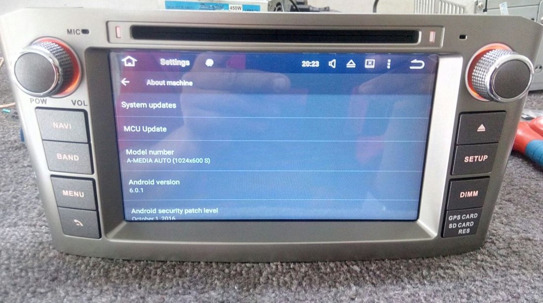 NAVIGATIE ANDROID 6.0 DEDICATA TOYOTA AVENSIS NAVD-A5587 INTERNET 4G WIFI OCTACORE 32GB WAZE