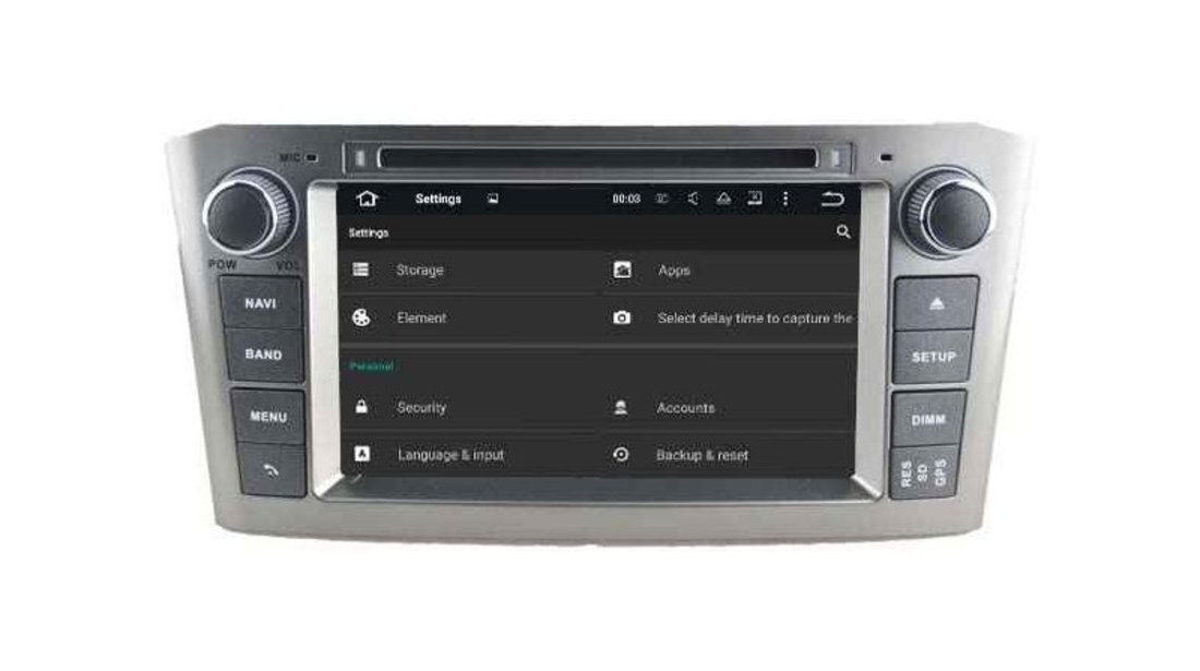 NAVIGATIE ANDROID 6.0 DEDICATA TOYOTA AVENSIS NAVD-A5587 INTERNET 4G WIFI OCTACORE 32GB WAZE