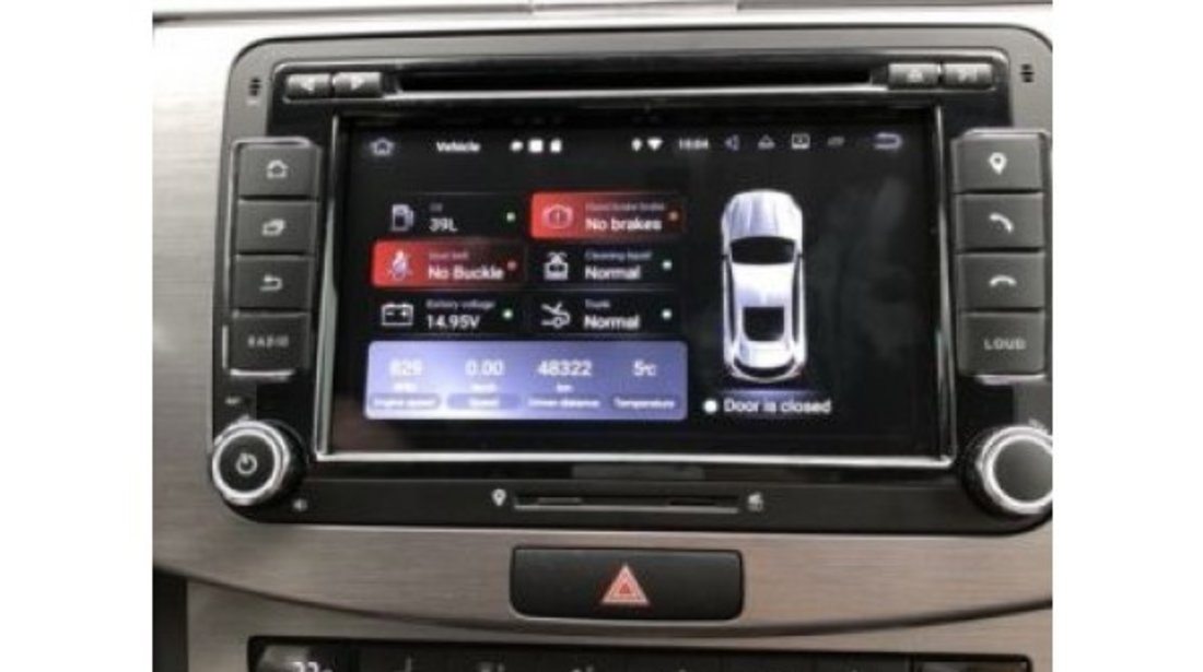 NAVIGATIE ANDROID 7.1.1 DEDICATA VW Caddy ECRAN 7'' CAPACITIV 16GB 2GB RAM INTERNET 3G WIFI QUA