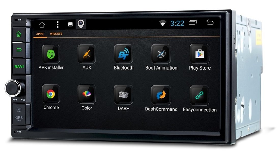 Navigatie Android 7.1.2 2Din Universala DVD GPS Carkit Waze Youtube