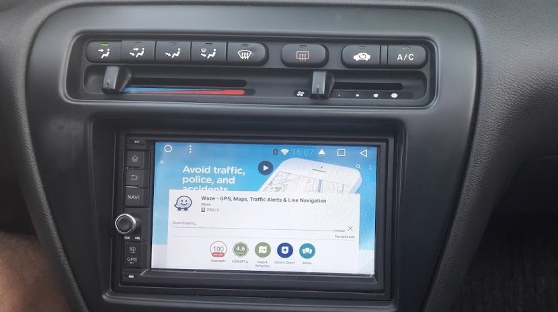 Navigatie Android 7.1.2 2Din Universala DVD GPS Carkit Waze Youtube