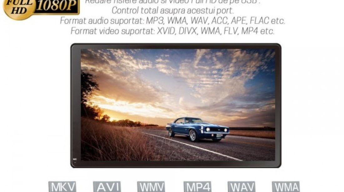 NAVIGATIE ANDROID 7.1.2 EDONAV E300 Mercedes M-Class MULTIMEDIA CU ECRAN DE 7" GPS CARKIT 3G WIFI