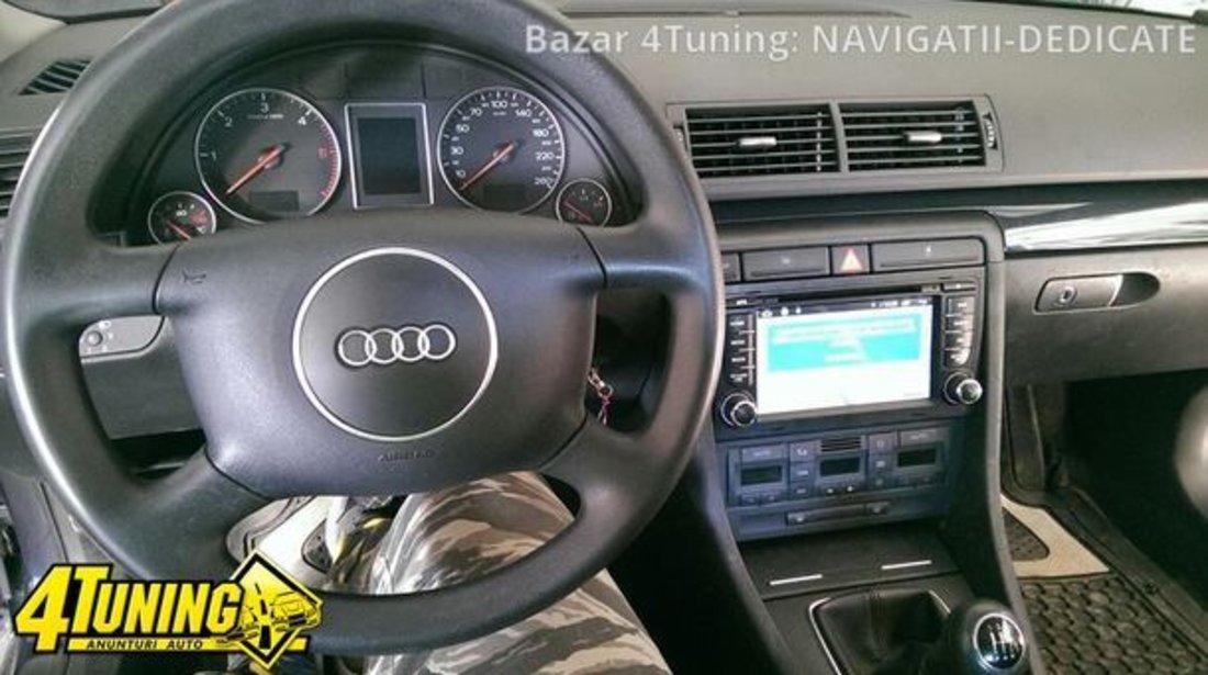 NAVIGATIE ANDROID 7.1 DEDICATA AUDI A4 B6 B7 SEAT EXEO NAVD-A050 7'' CAPACITIV 16GB 2GB DVD GPS WAZE