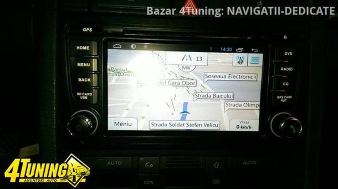 NAVIGATIE ANDROID 7.1 DEDICATA AUDI A4 B6 B7 SEAT EXEO NAVD-A050 7'' CAPACITIV 16GB 2GB DVD GPS WAZE